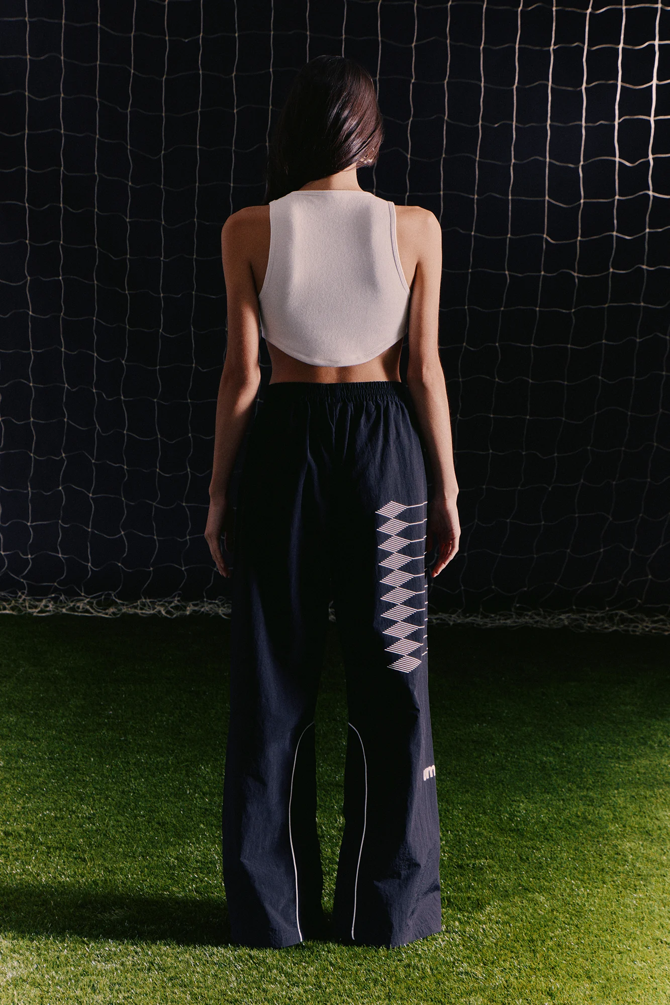 Umbro Windbreaker Wide Leg Pants - Black - Image 4