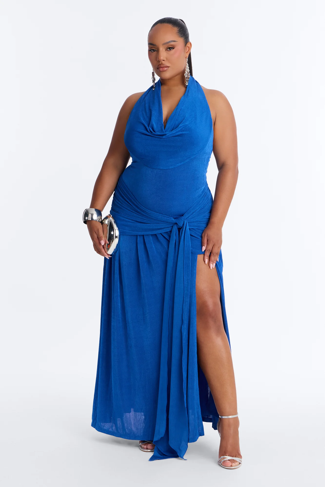 Untouchable Energy Slinky Maxi Dress - Royal - Image 5