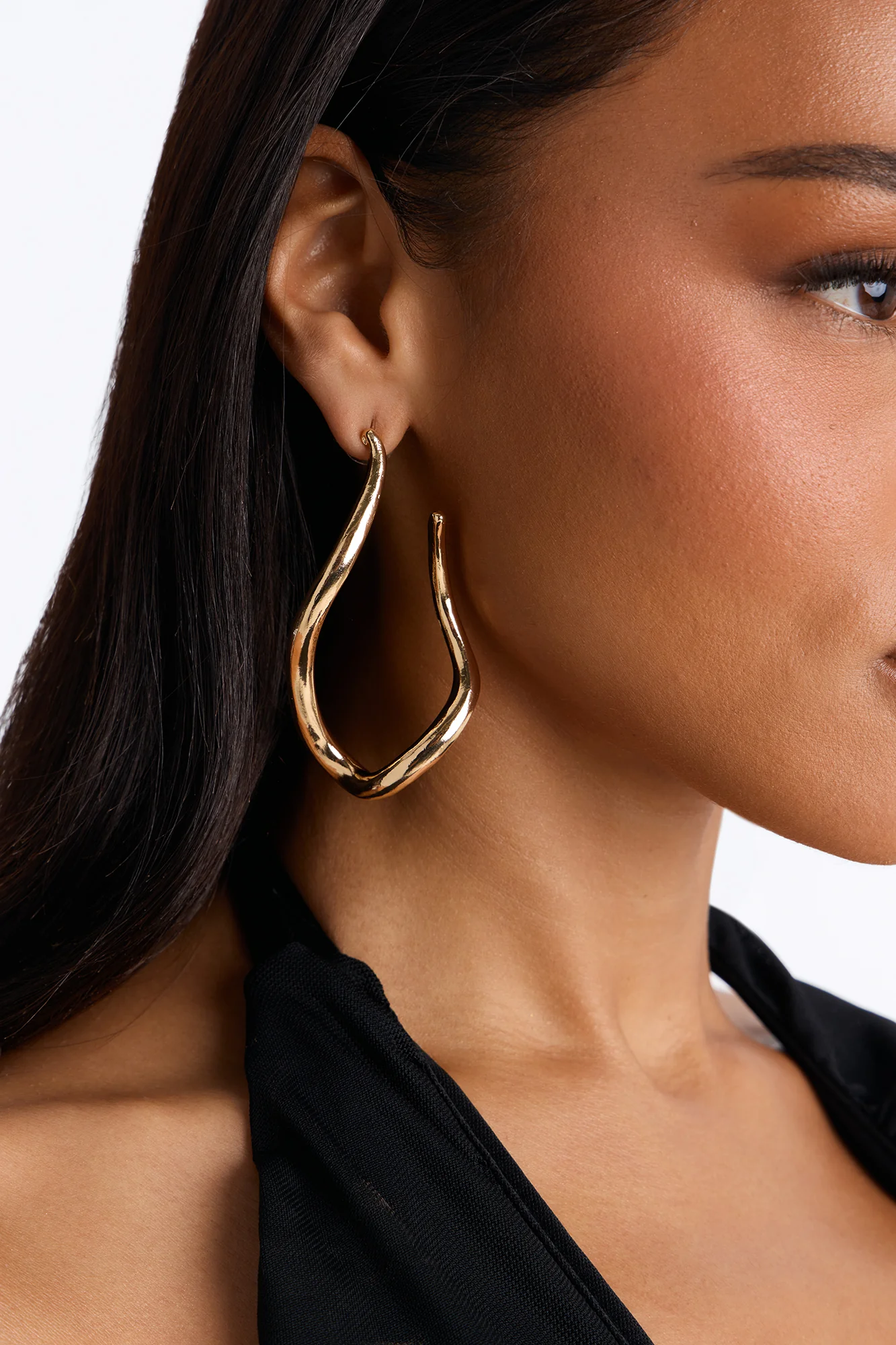 Unwinding Drop Earrings - Gold