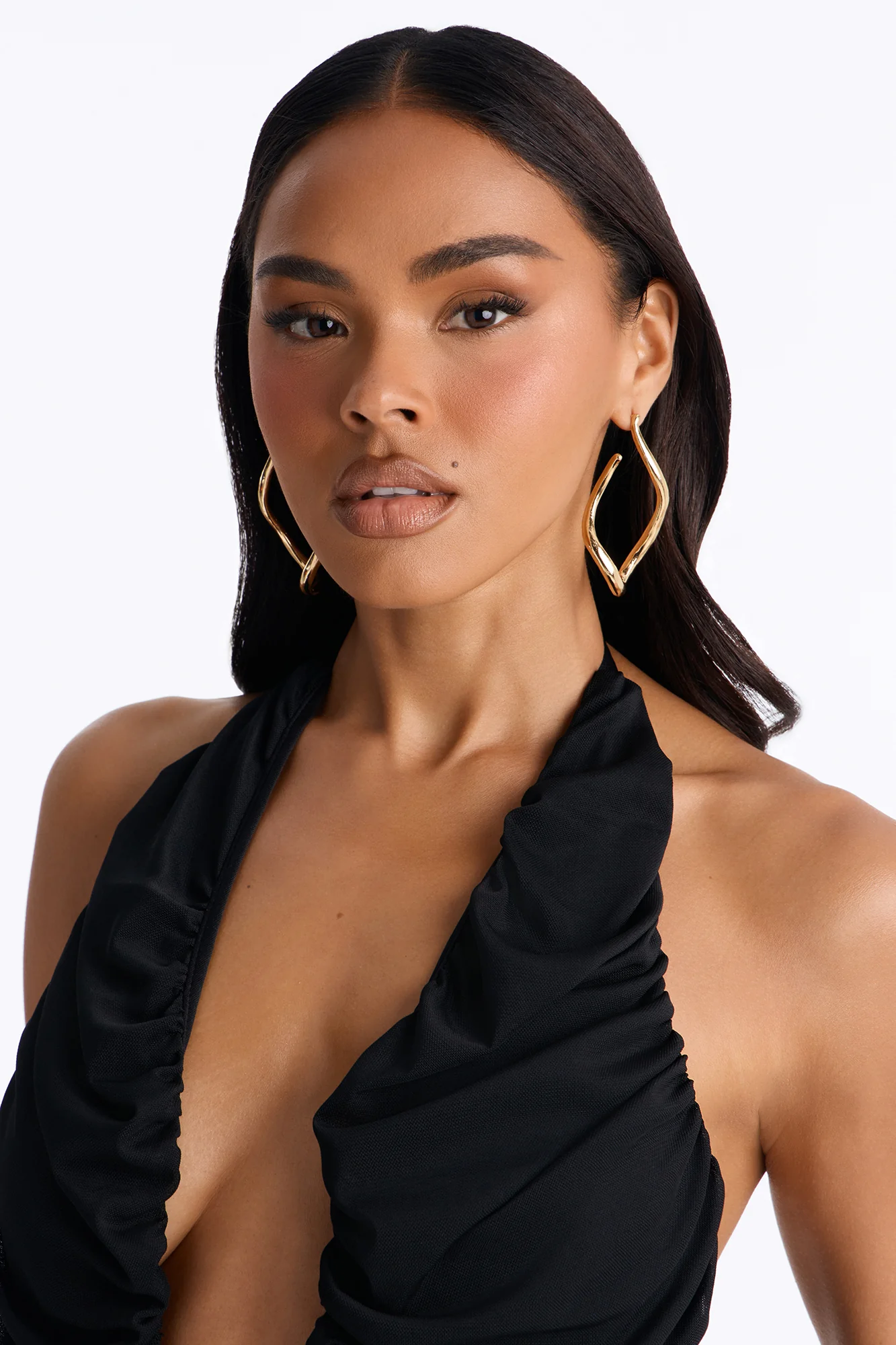 Unwinding Drop Earrings - Gold - Image 2
