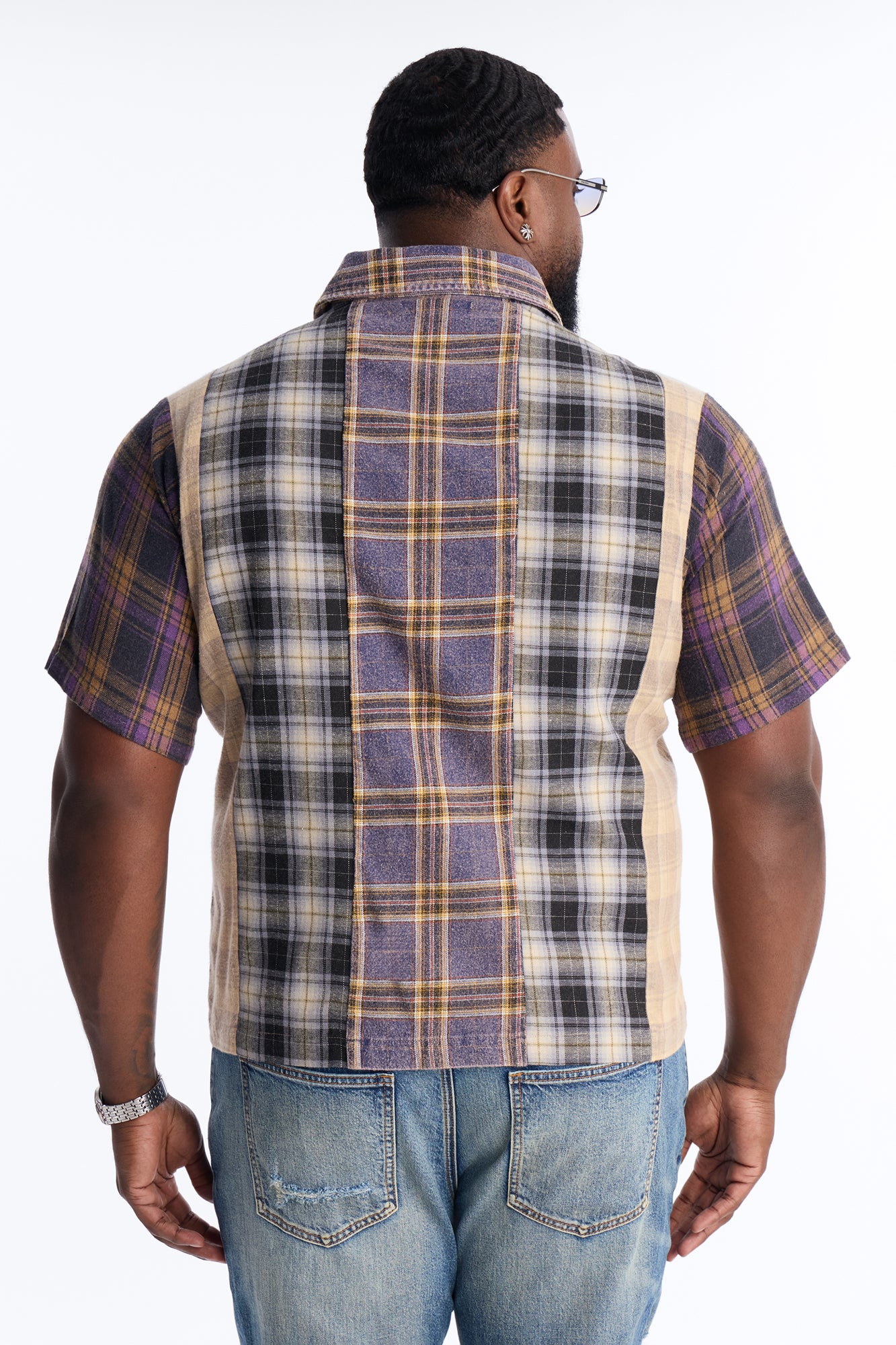 Urban Relic Plaid Button Up Shirt - Multi Color - Image 8
