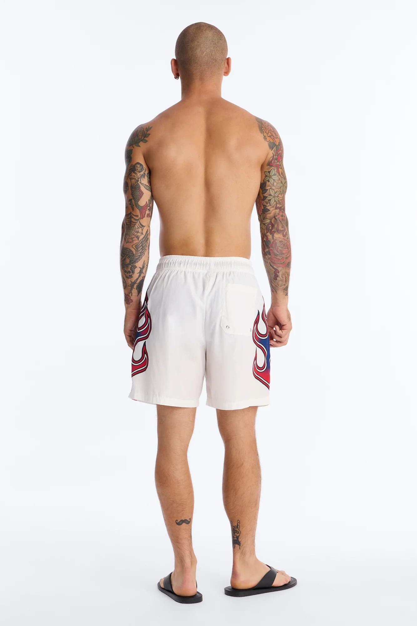 USA Circuit Velocity Swim Trunk 7″ - White/combo - Image 4
