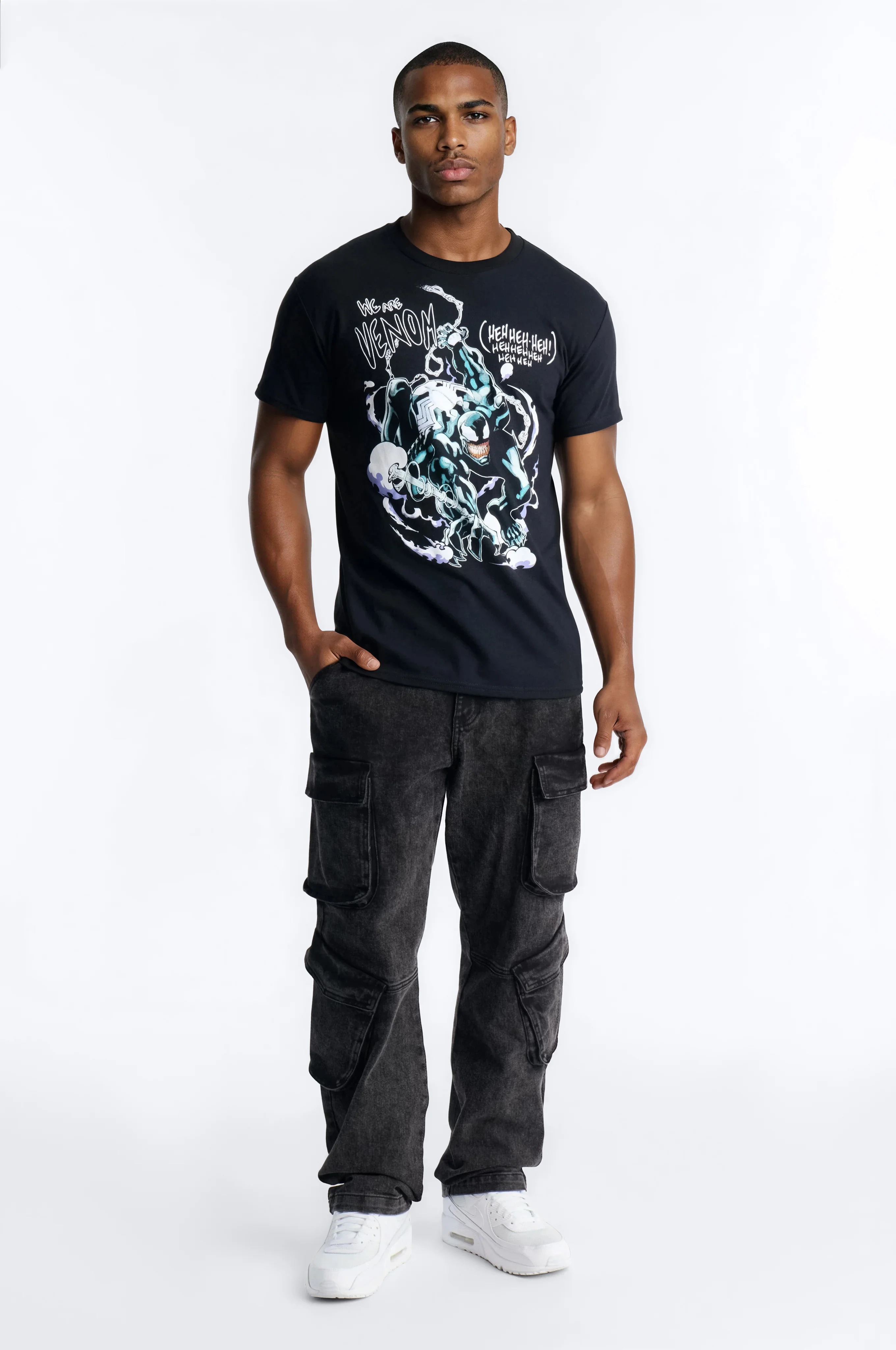 Venom Swinging In Short Sleeve Tee - Black - Image 2