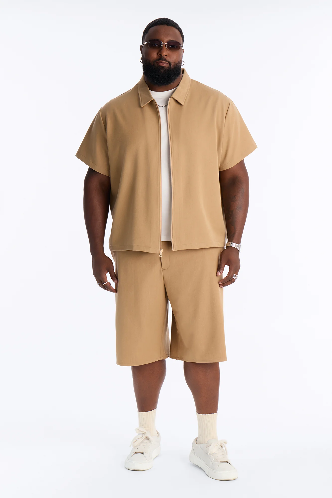Ventura Tailored Relaxed Short - Brown - Image 5