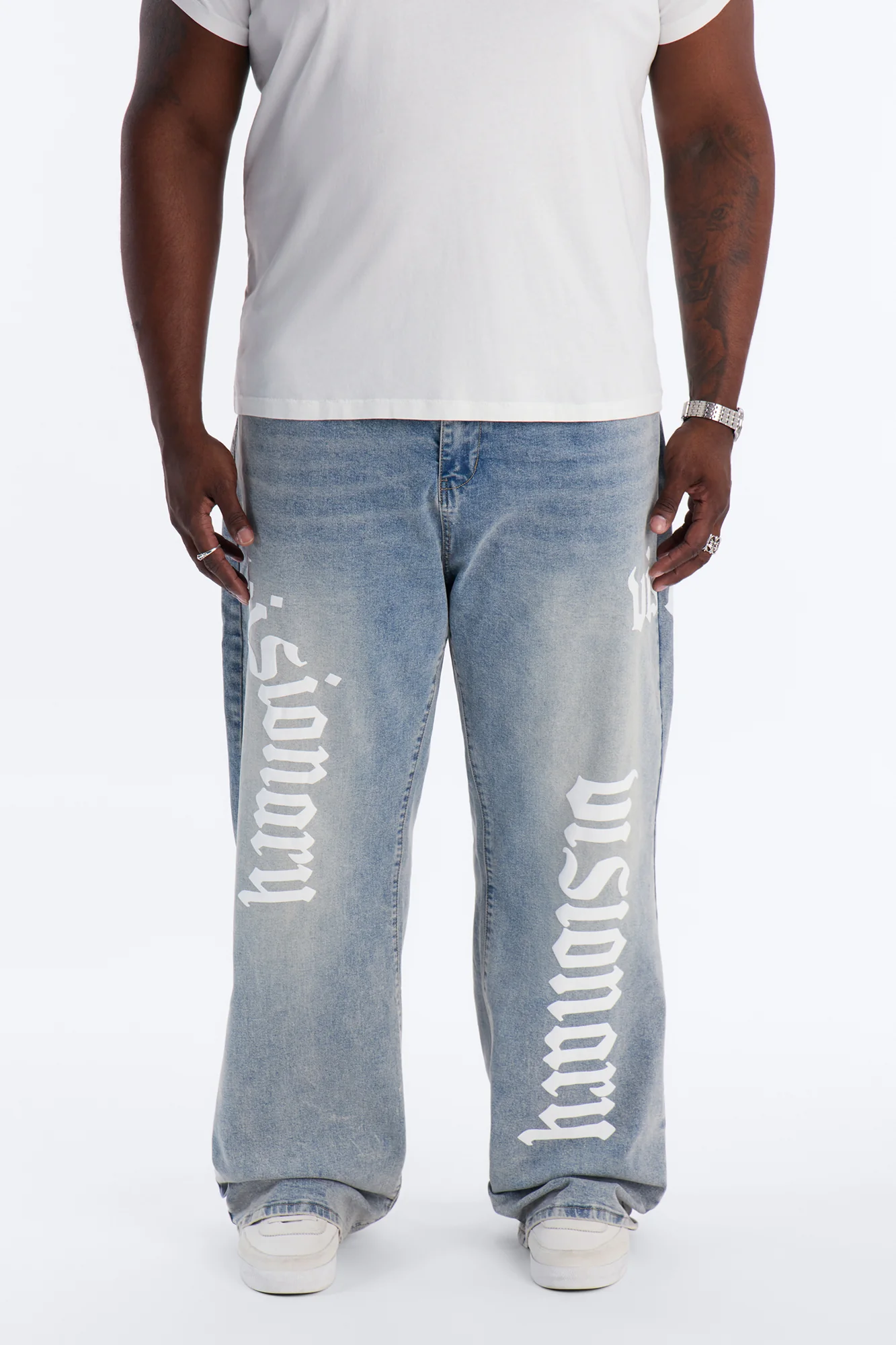 Visionary Stacked Skinny Jean - Light Blue Wash - Image 5