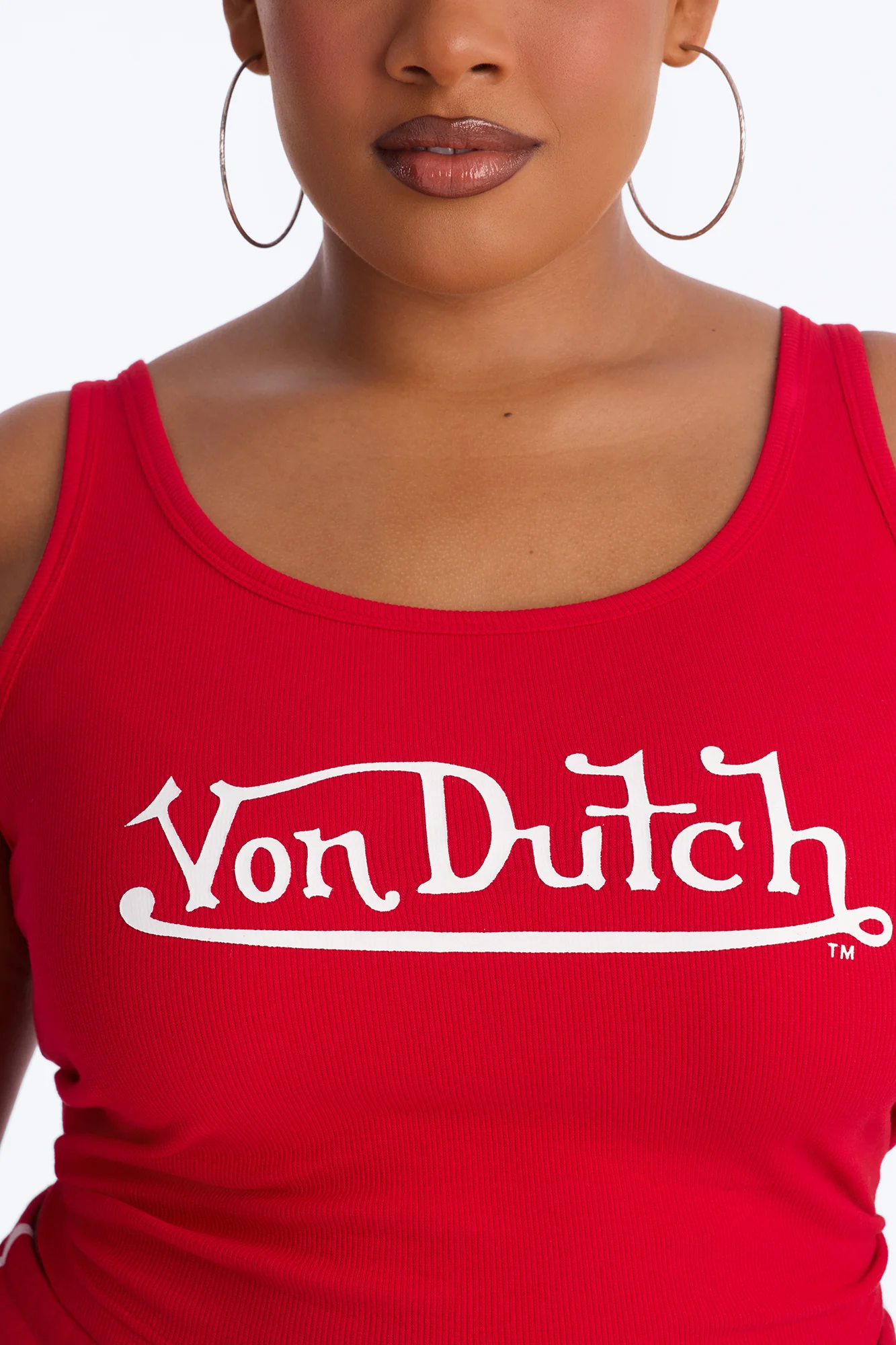Von Dutch Americana Logo Tank - Red - Image 6