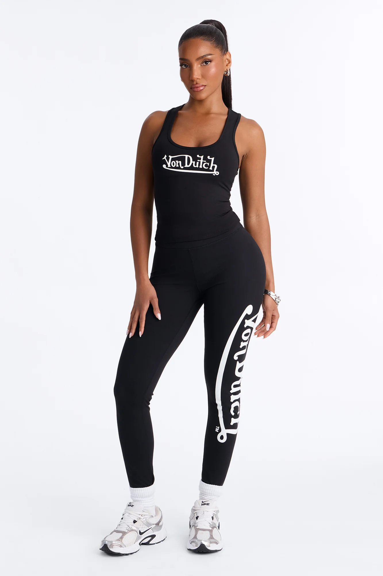 Von Dutch Sporty Logo Tank - Black - Image 2