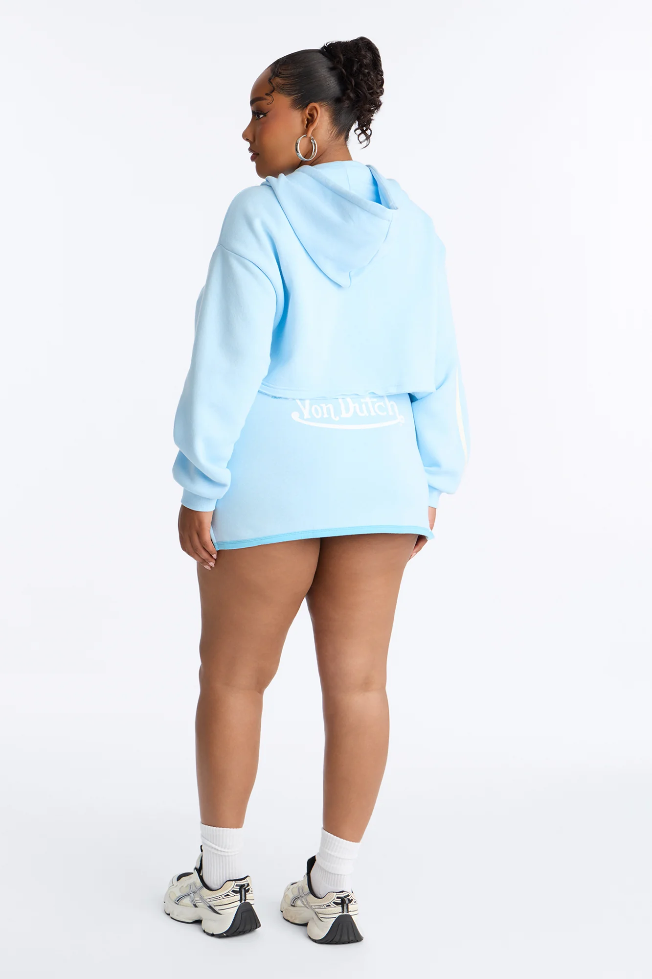 Von Dutch Sweet Angel Mini Skirt - Light Blue - Image 8