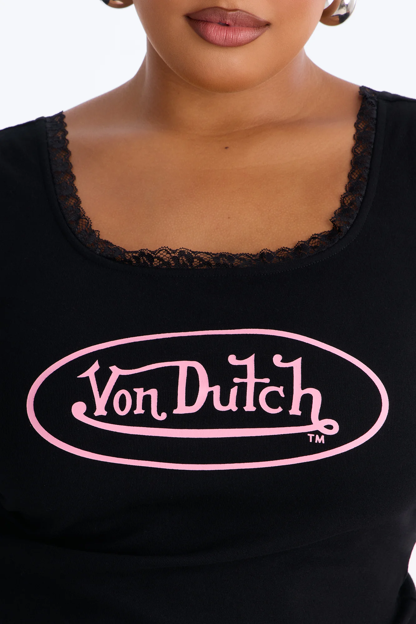 Von Dutch Sweet Talk Ribbed Tank Top - Black - Image 6