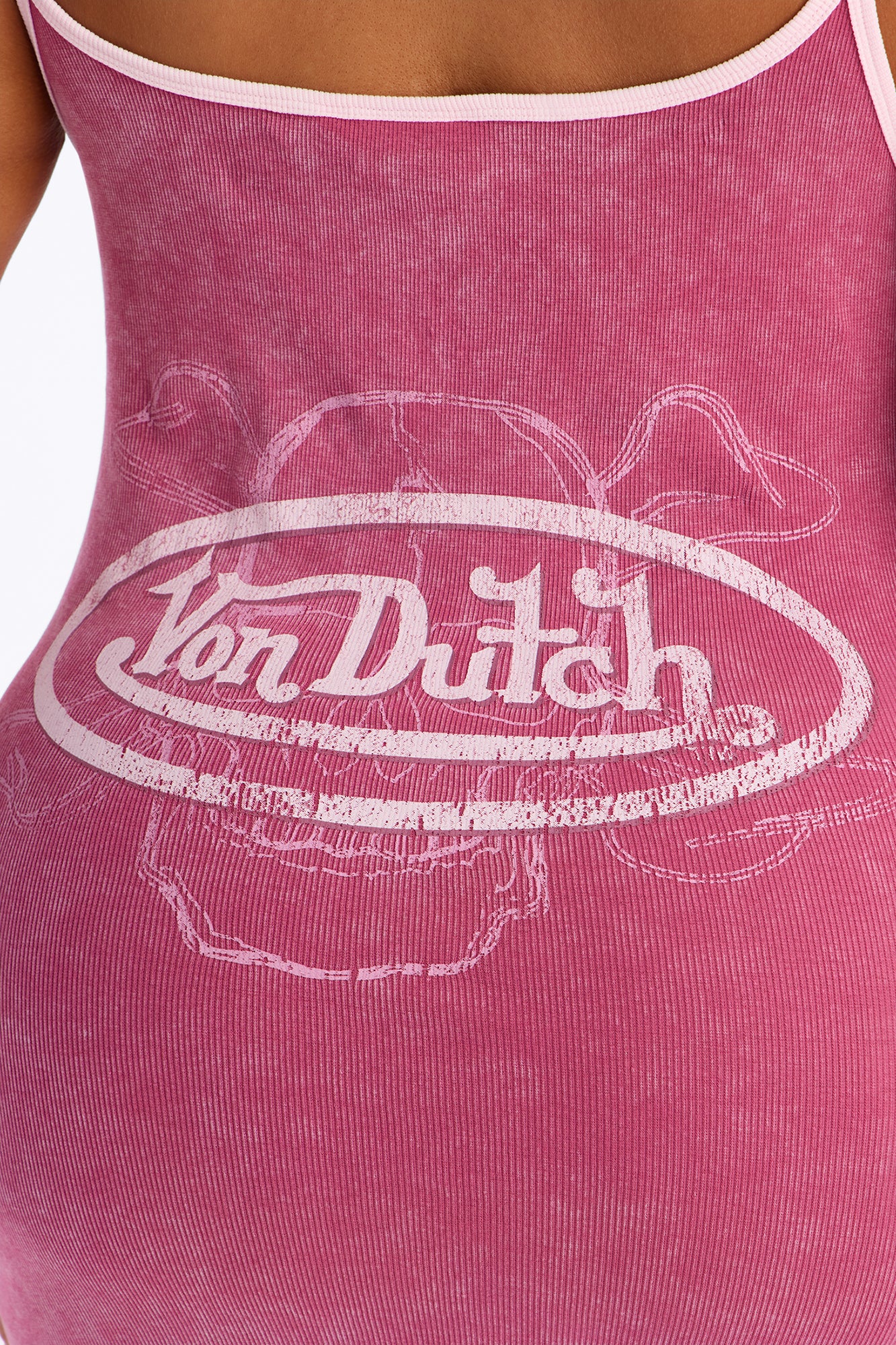 Von Dutch Washed Mini Dress - Pink - Image 9