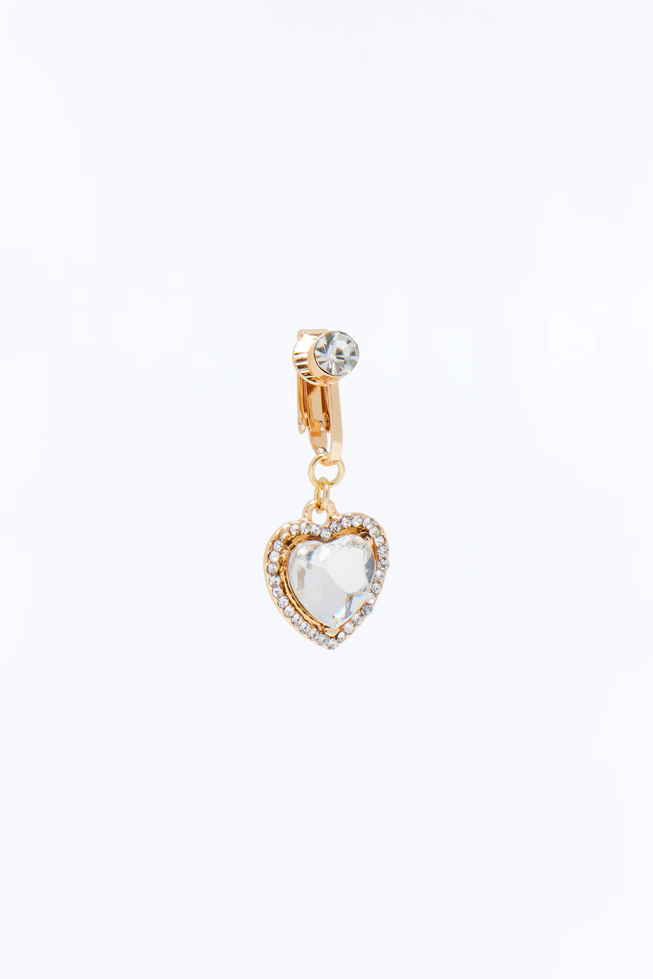 Wanna Be My Lover Clip On Belly Ring - Gold - Image 3