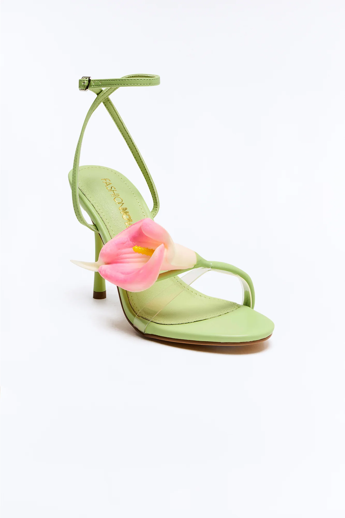 Warm Waters Flower Heels - Green