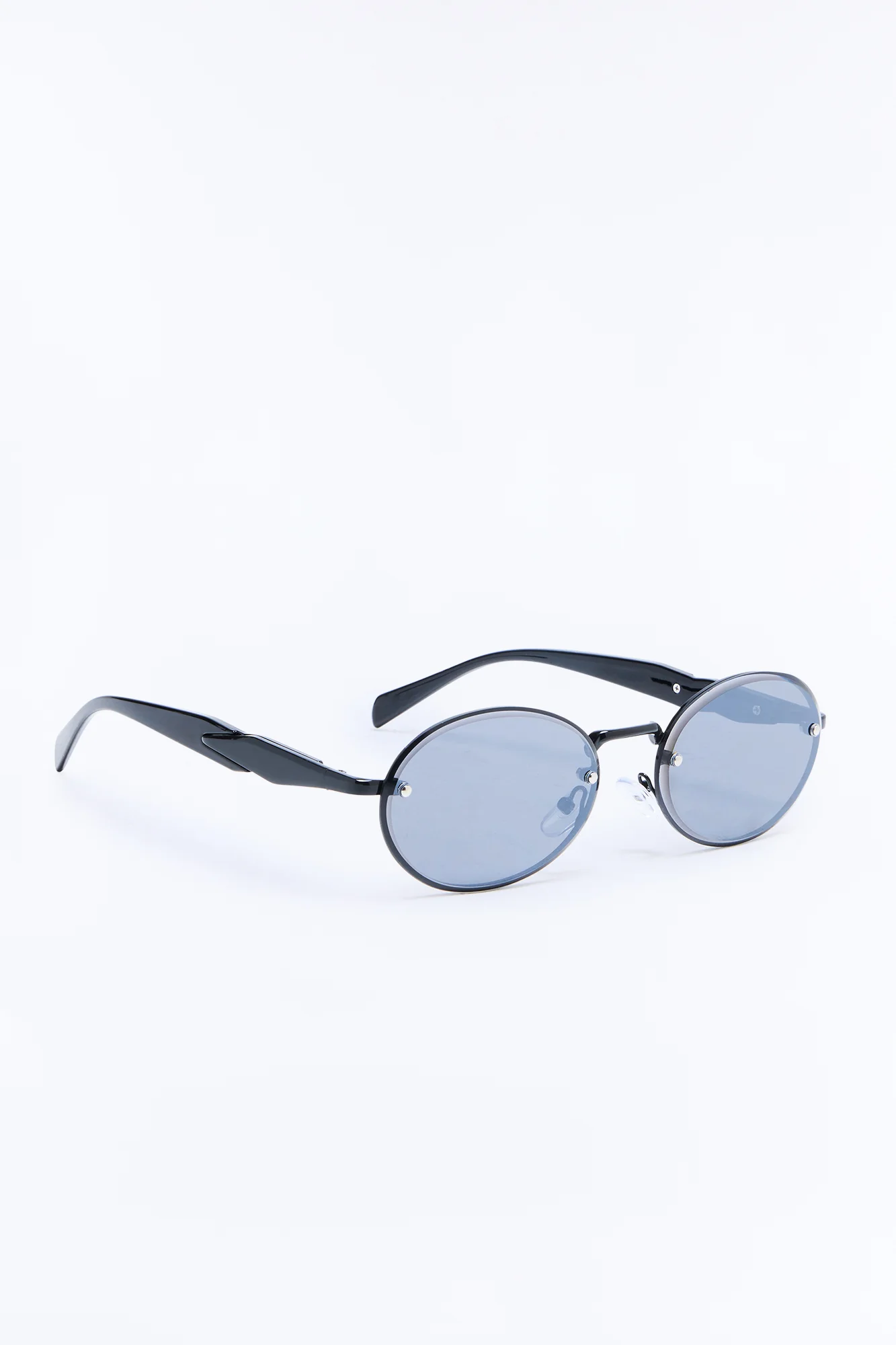 Watch Your Back Circular Sunglasses - Black - Image 4