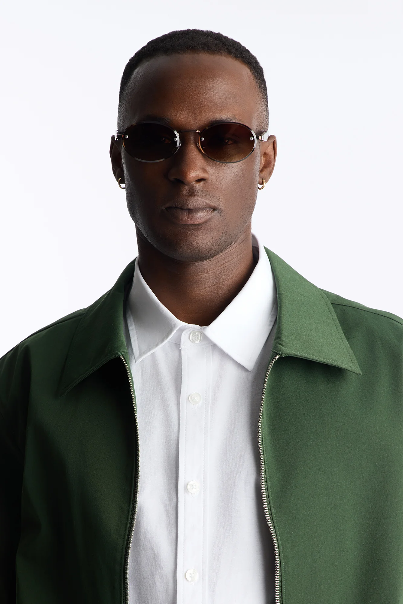 Watch Your Back Circular Sunglasses - Brown - Image 2