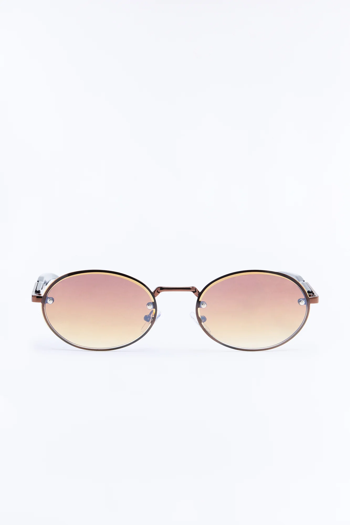 Watch Your Back Circular Sunglasses - Brown - Image 3