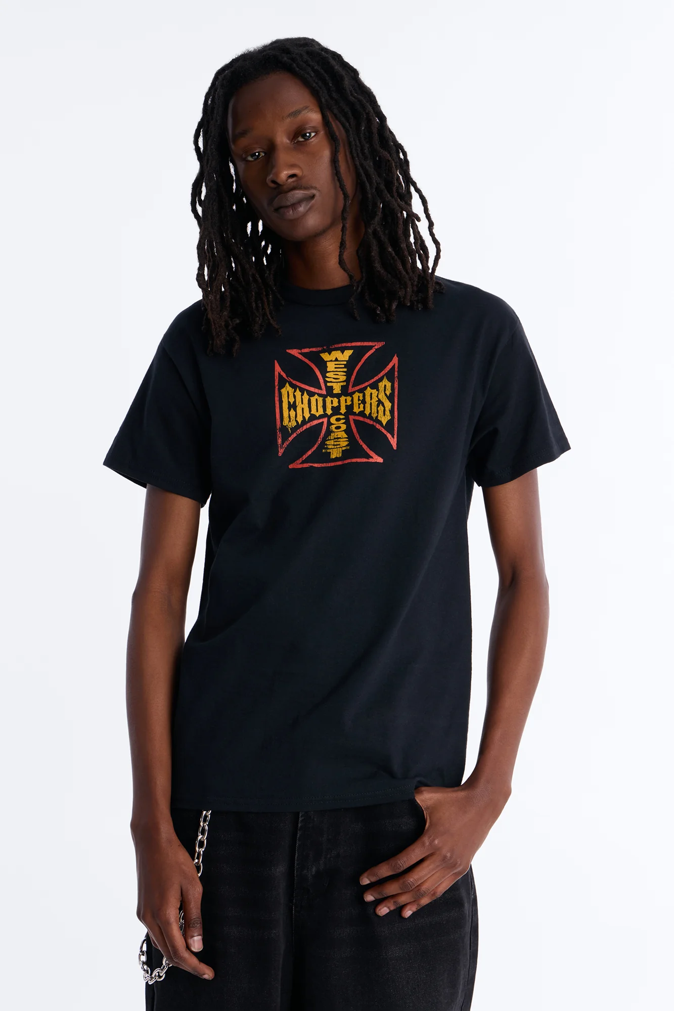 West Coast Choppers Cobra Puff Print Short Sleeve Tee - Black - Image 3