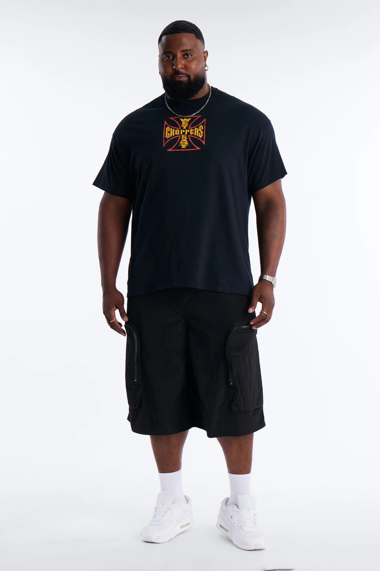 West Coast Choppers Cobra Puff Print Short Sleeve Tee - Black - Image 6