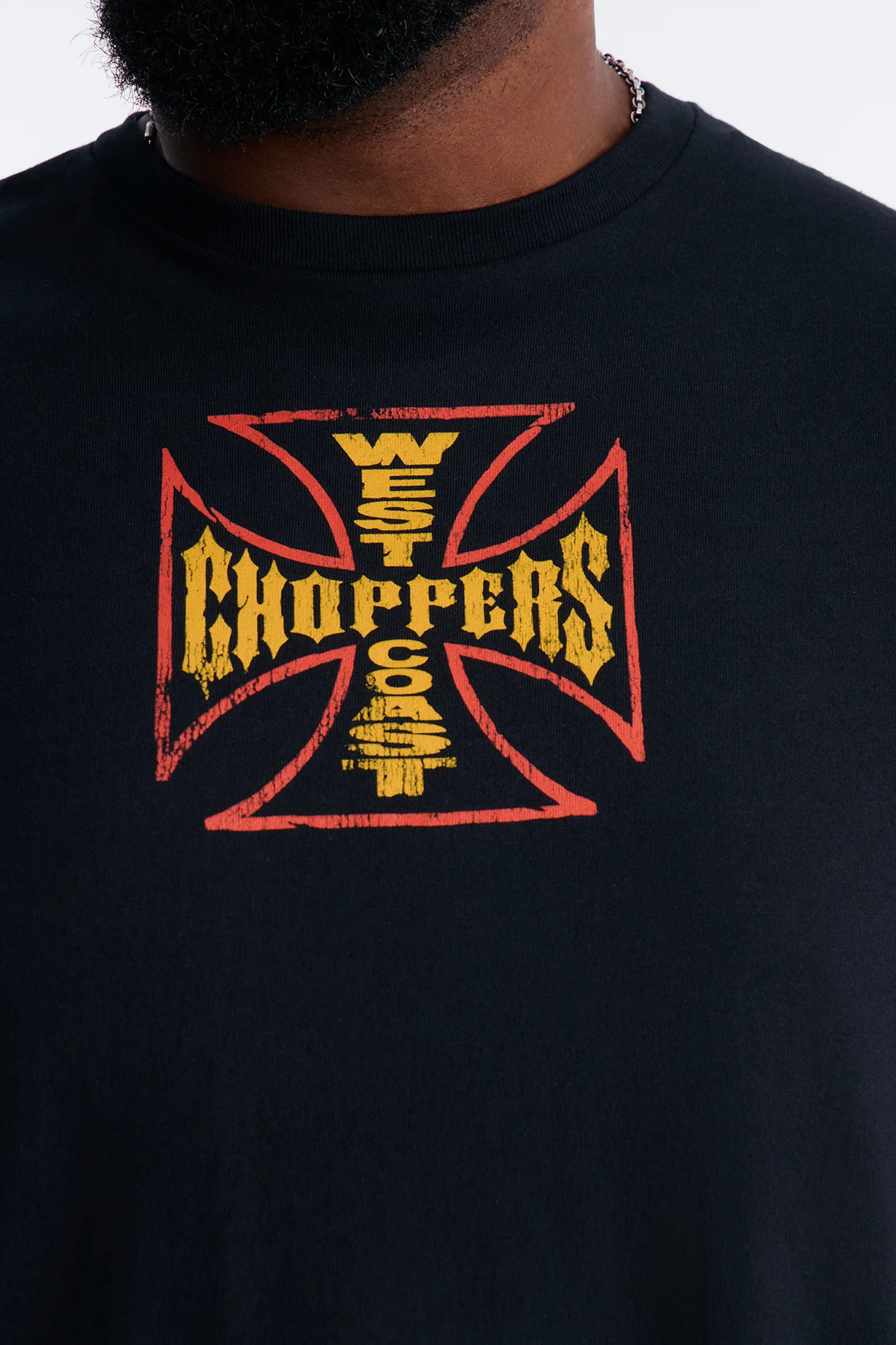 West Coast Choppers Cobra Puff Print Short Sleeve Tee - Black - Image 7