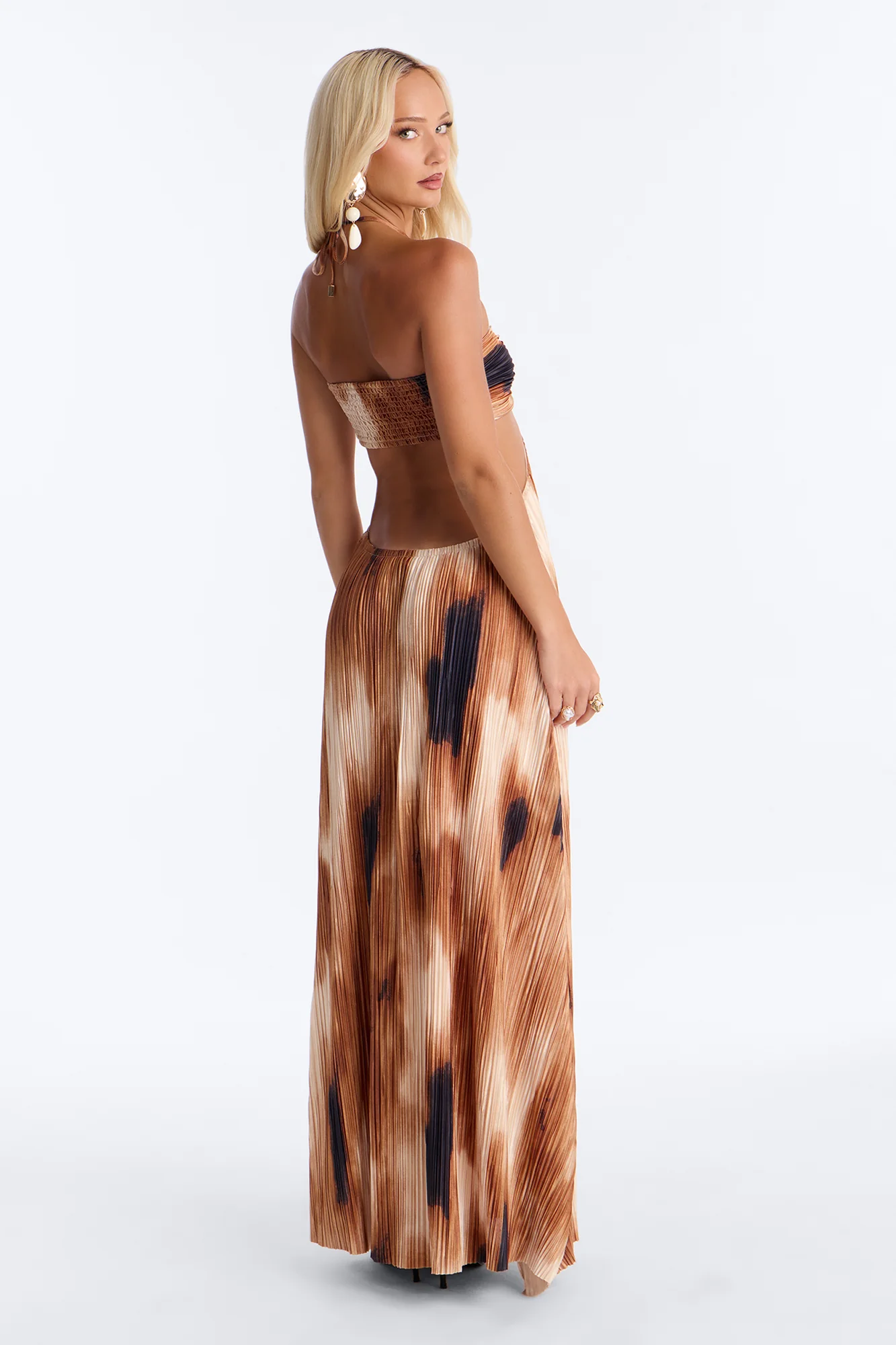 Where's The Sun Maxi Dress - Brown/combo - Image 4