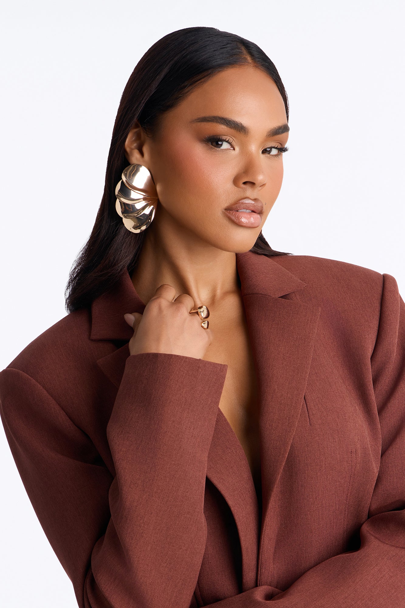 Whisper Shine Drop Earrings - Gold - Image 2