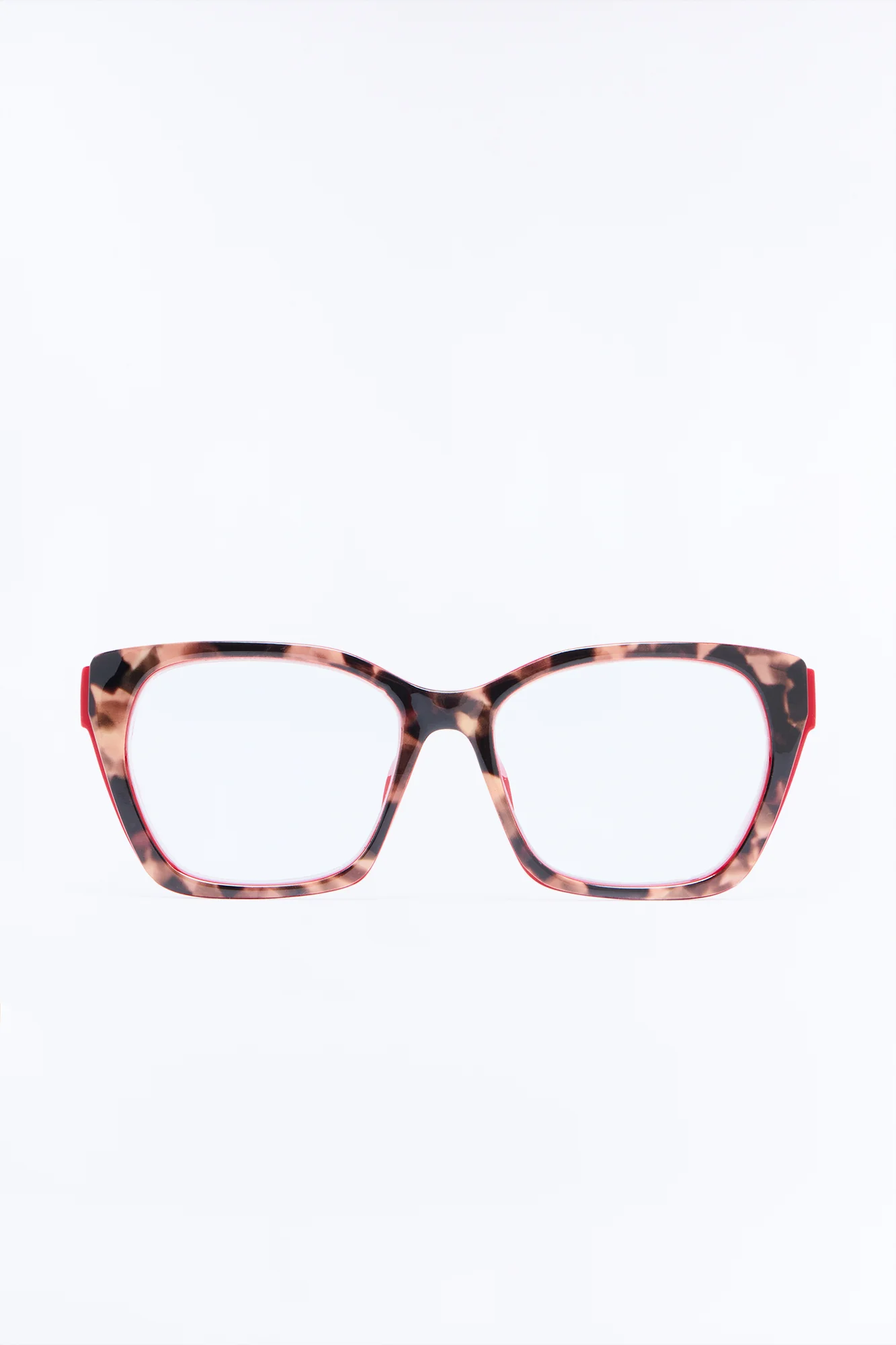 Wide Eyed And Eager Blue Light Glasses - Red/combo