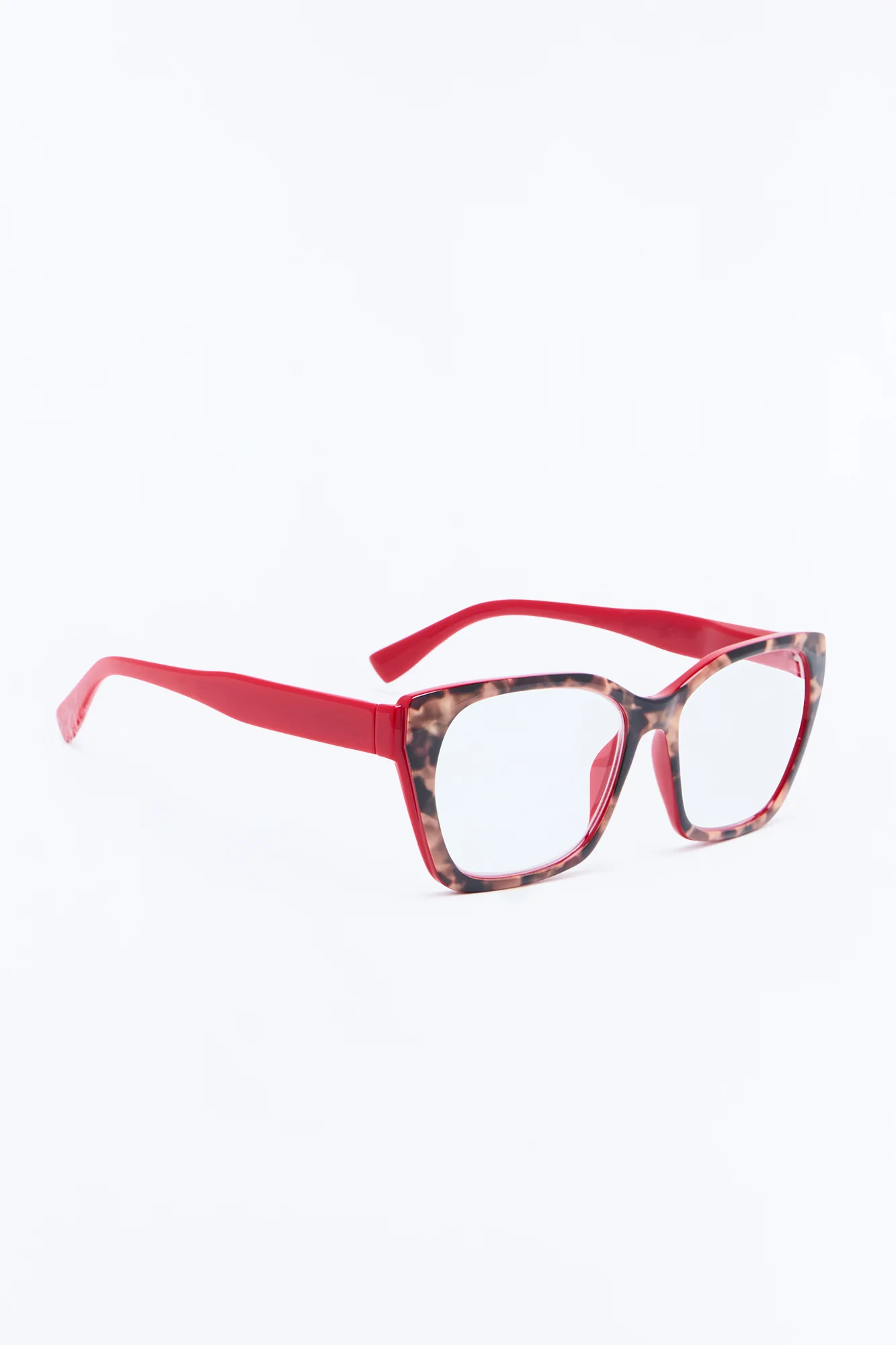 Wide Eyed And Eager Reader Glasses - Red/combo - Image 4