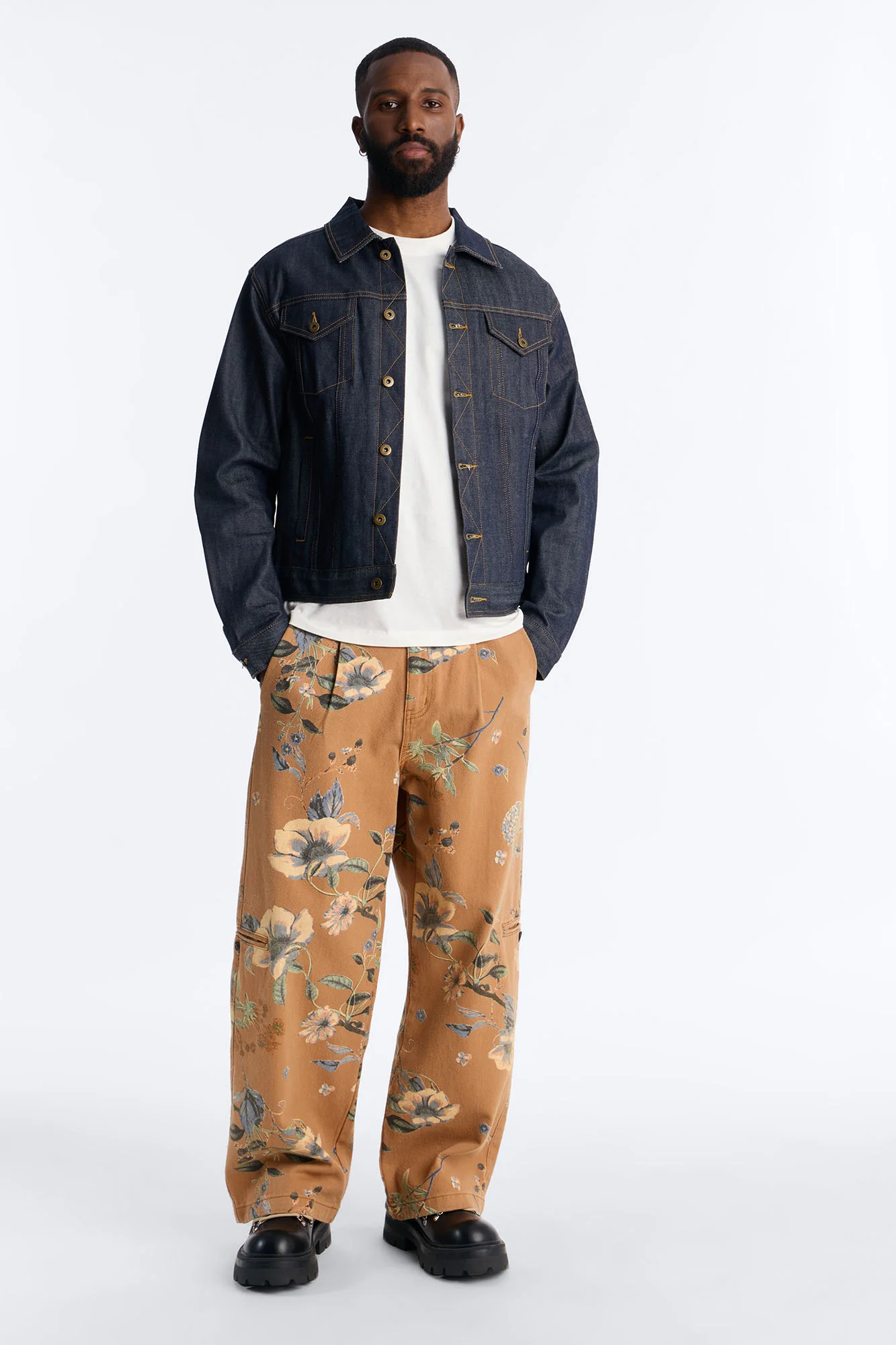 Wide Leg Destiny Flora Pant - Brown - Image 2