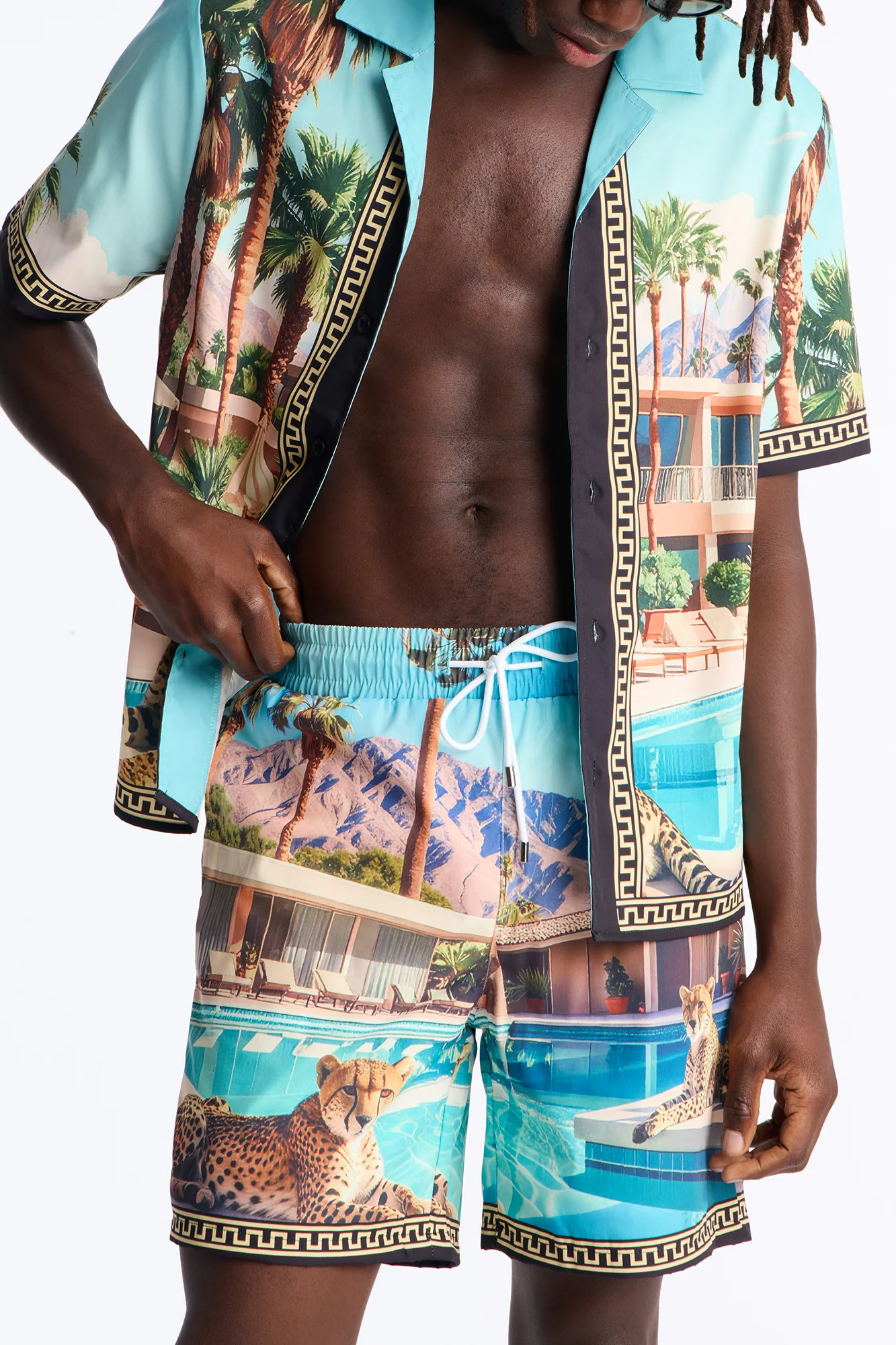 Wild Prowl Photoreal Swim Trunk 7″ - Multi Color