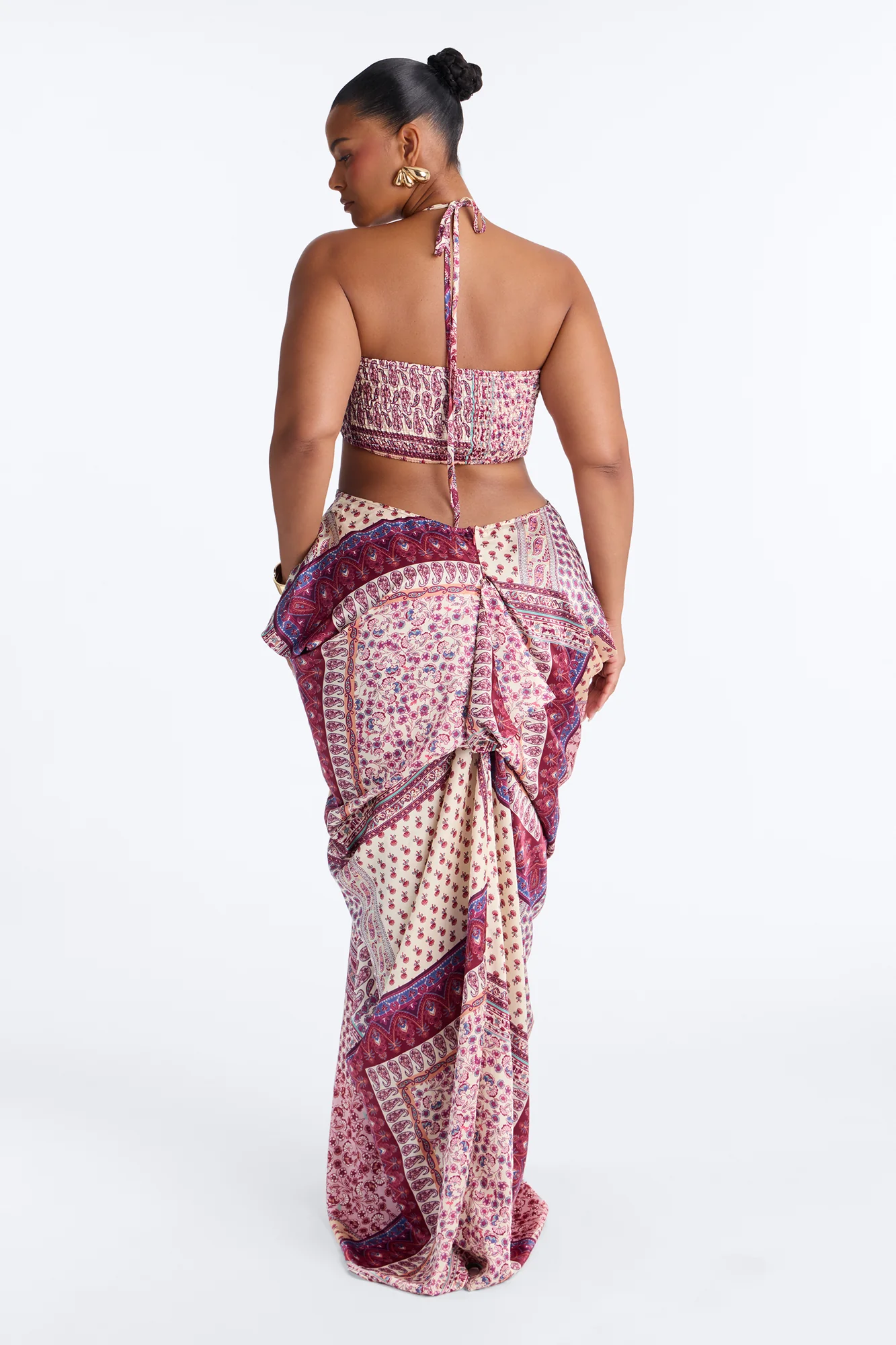 Wildflower Soul Satin Maxi Dress - Purple/combo - Image 8