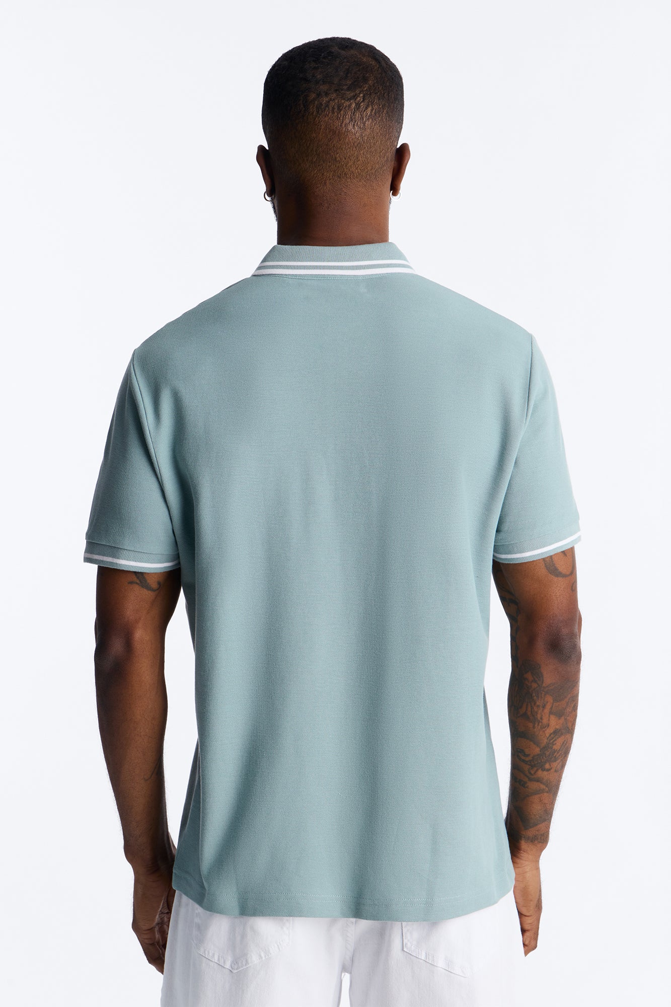 Wilson Short Sleeve Polo - Slate Blue - Image 4