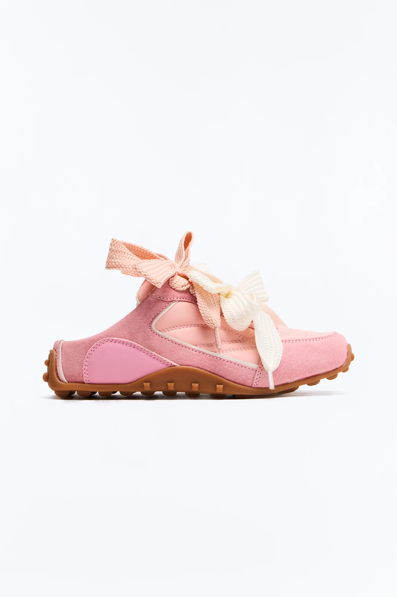 Winny Double Lace Slip On Sneakers - Blush - Image 3