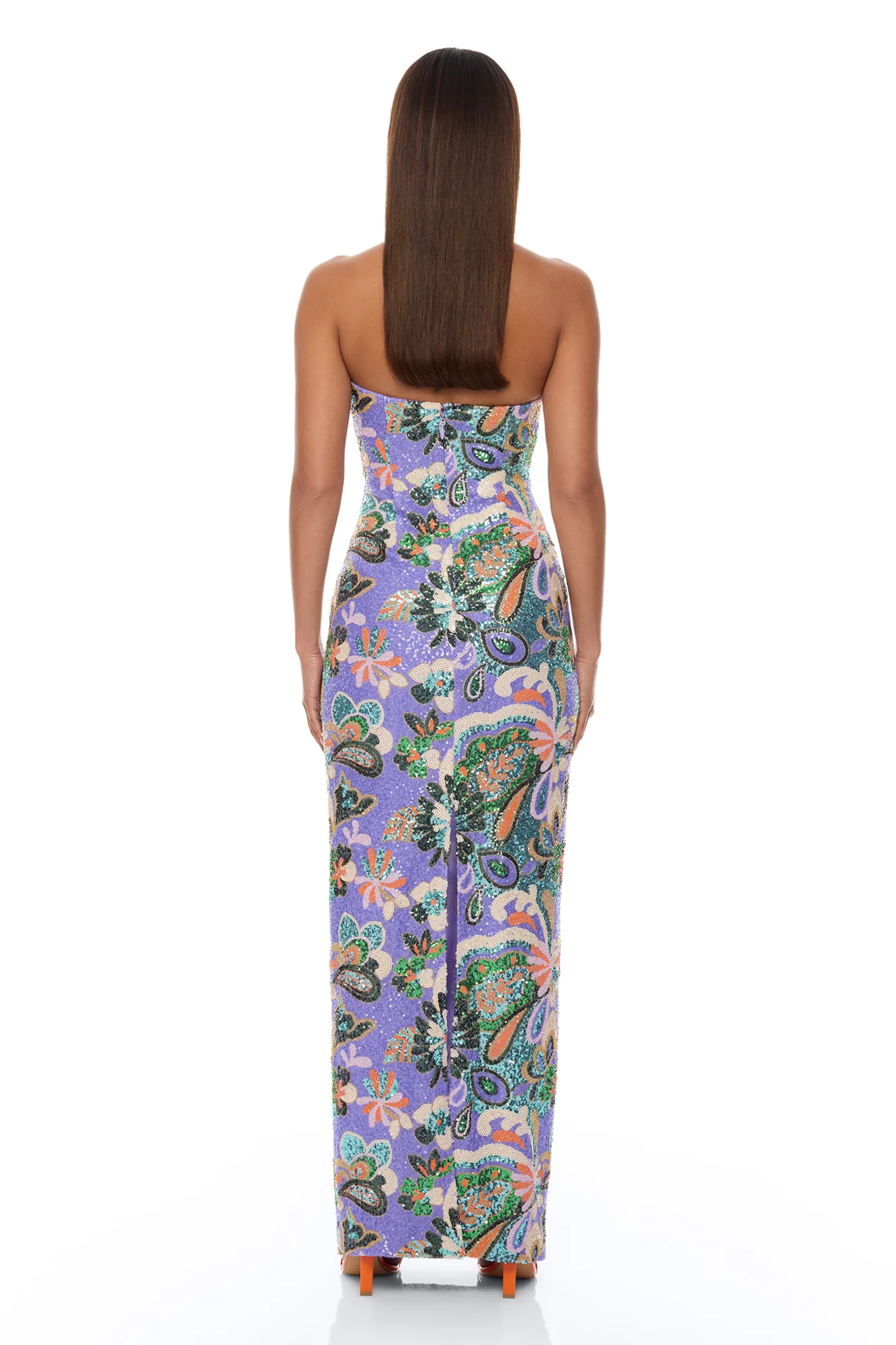 With The Groove Sequin Maxi Dress - Purple/combo - Image 4