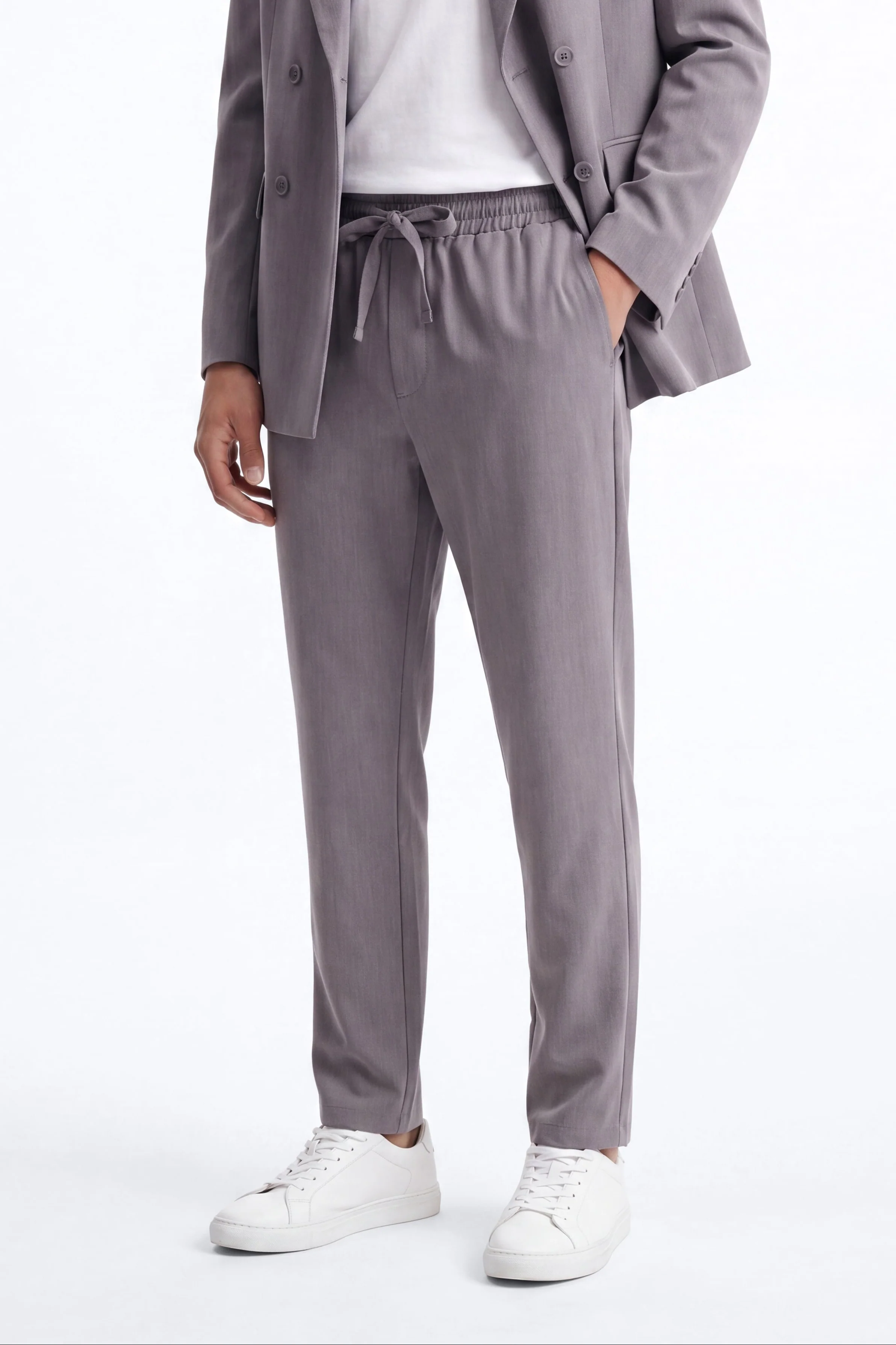 Wrinkle Resistant Relaxed Pant - Grey - Image 2
