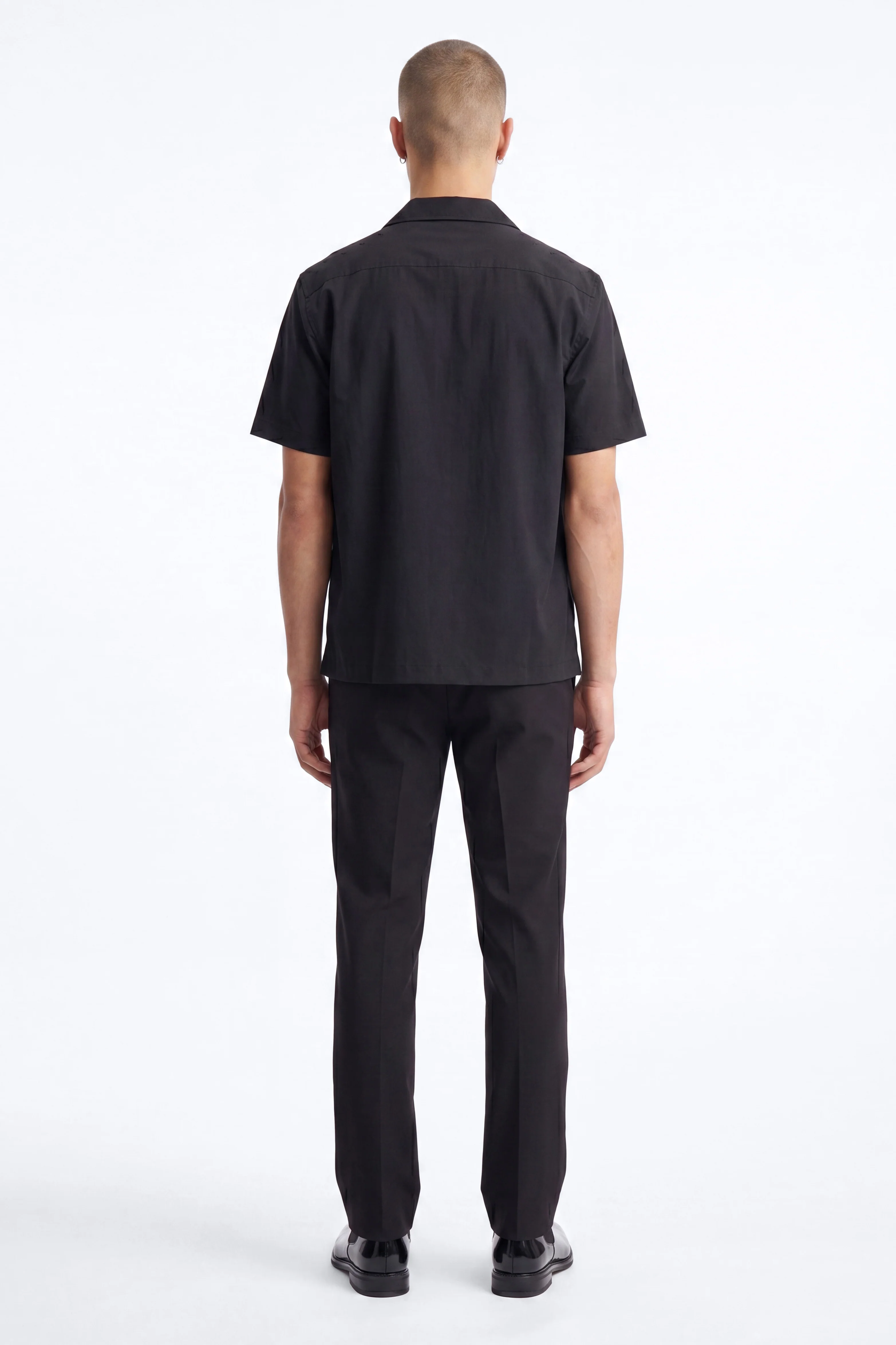 Wrinkle Resistant Slim Trouser - Black - Image 5