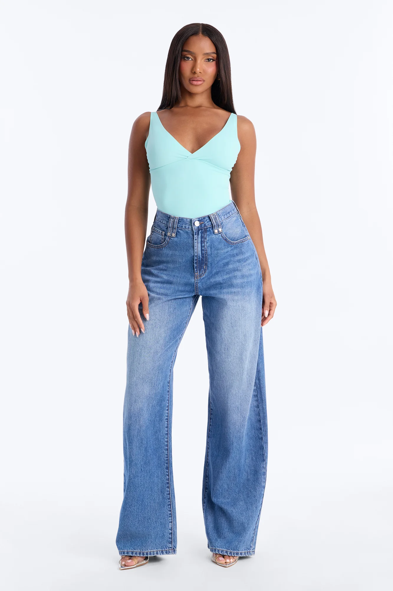 Yara Seamless Bodysuit - Blue - Image 2