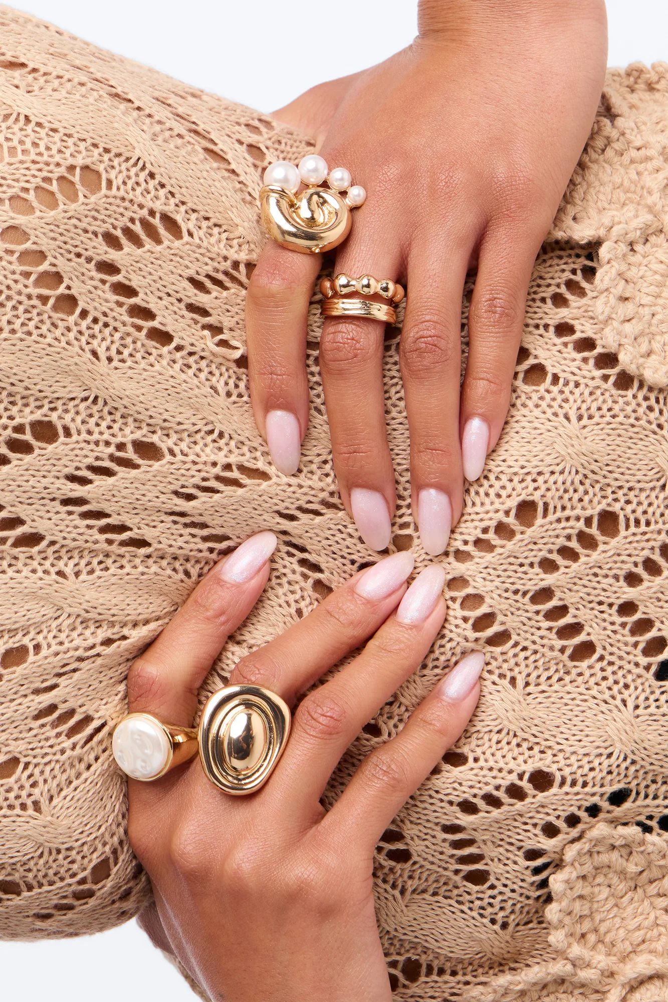 You Know Me 5 Piece Ring Set - Gold - Image 2