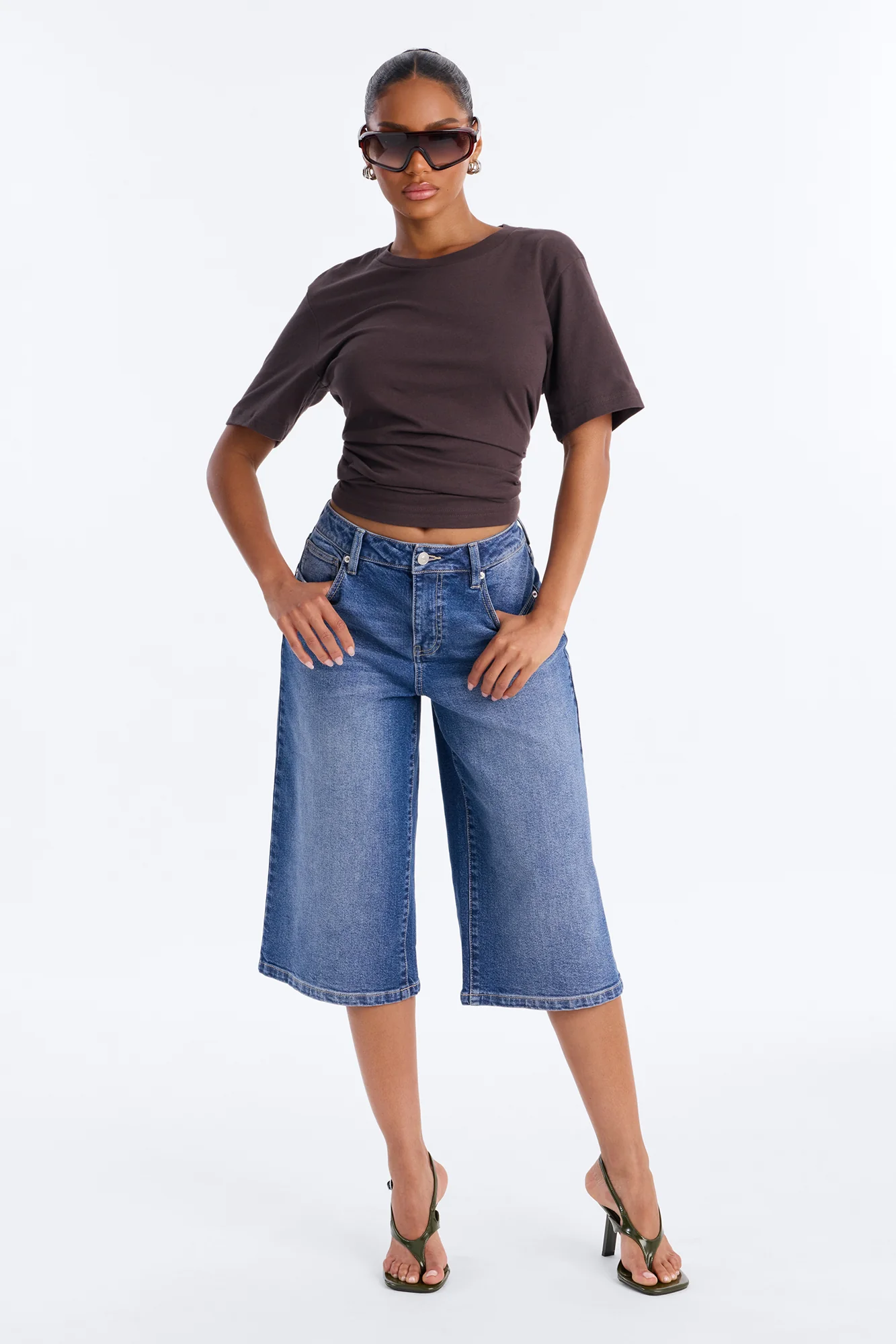 Your Favorite Everyday Essential T Shirt - Brown - Image 2