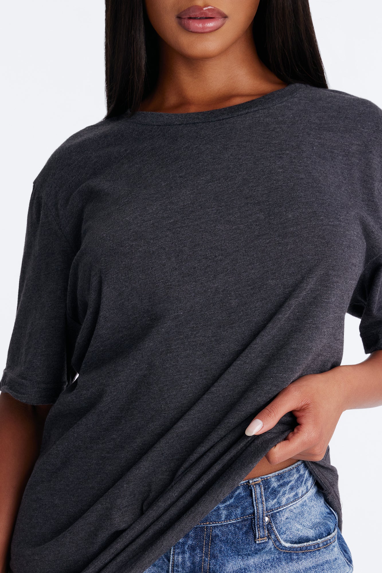 Your Favorite Everyday Essential T Shirt - Heather Grey - Image 3