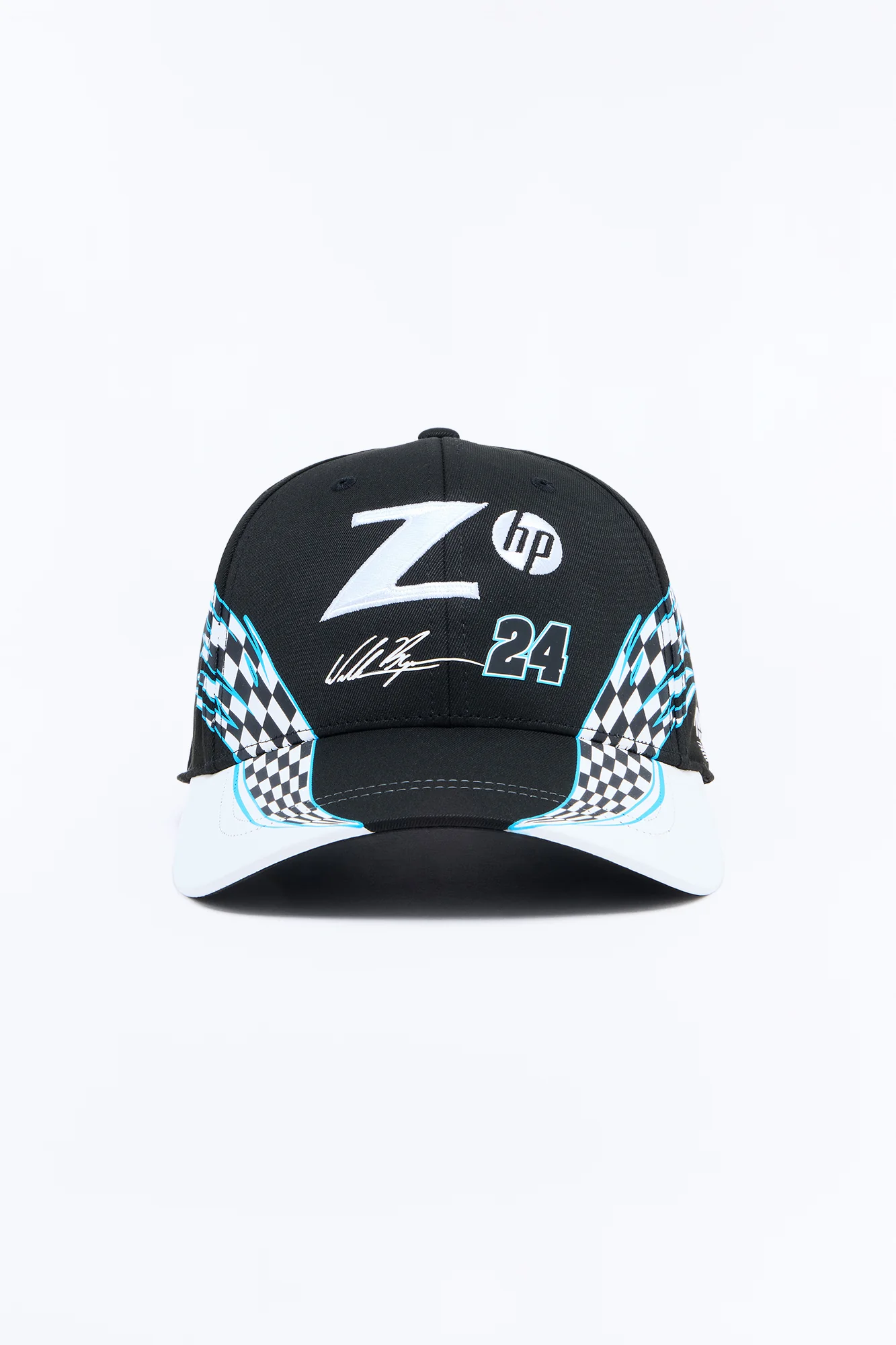 Z HP Checkered Flag Racing Baseball Hat - Black/combo - Image 3