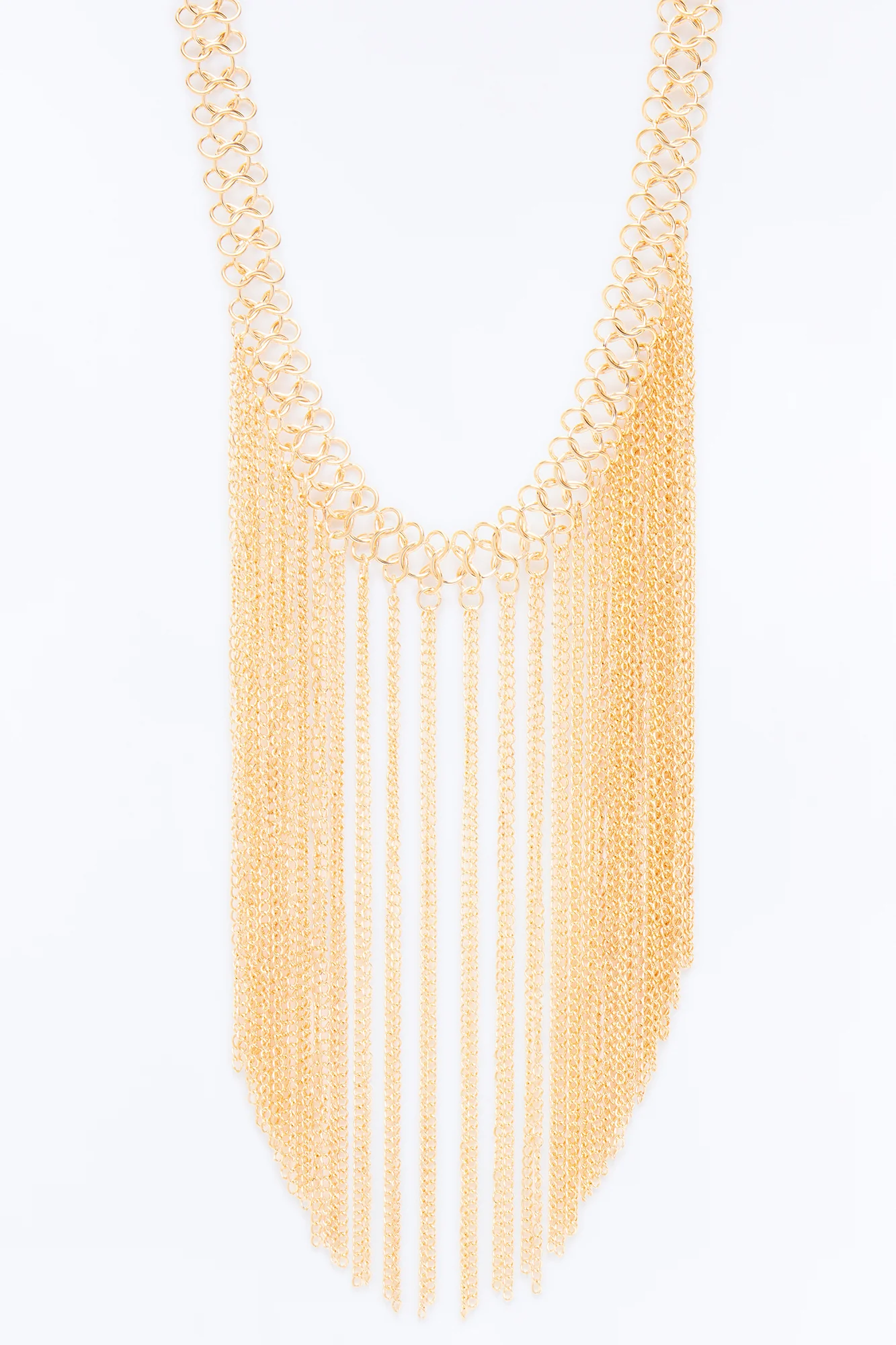 Zaya Fringe Necklace - Gold - Image 3