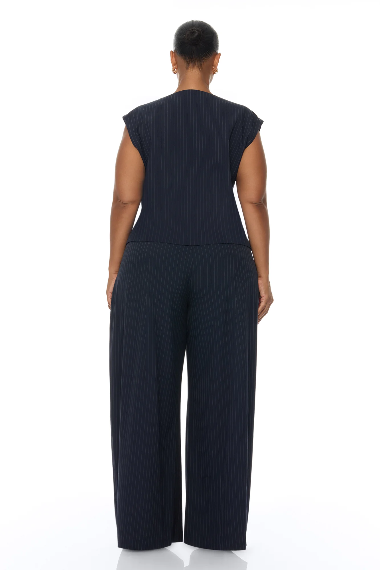 Zaya Wide Leg Pant Set - Navy/combo - Image 9