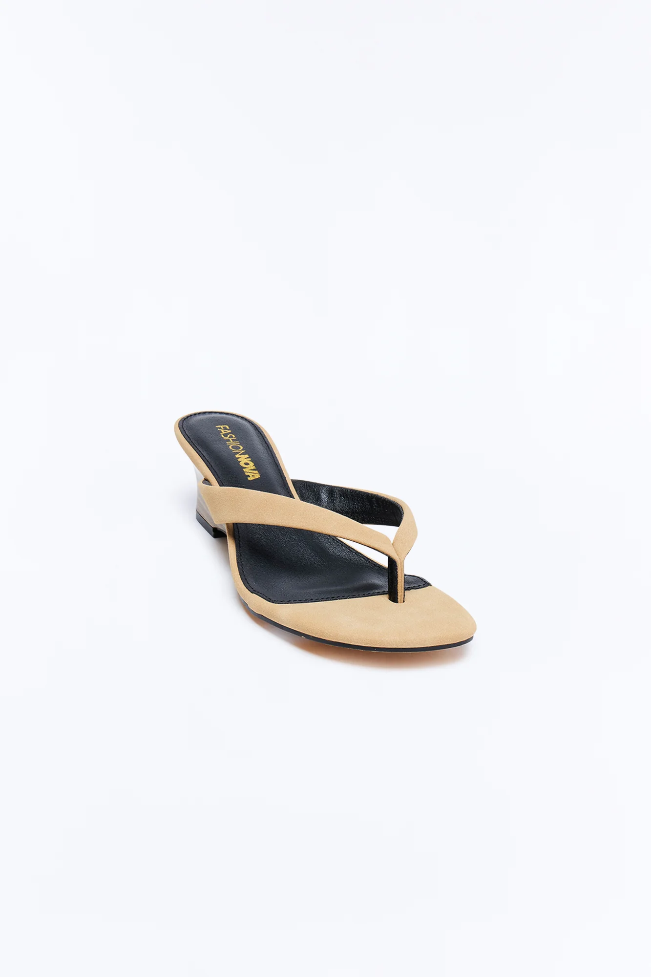 Zoe Thong Wedges - Taupe - Image 2
